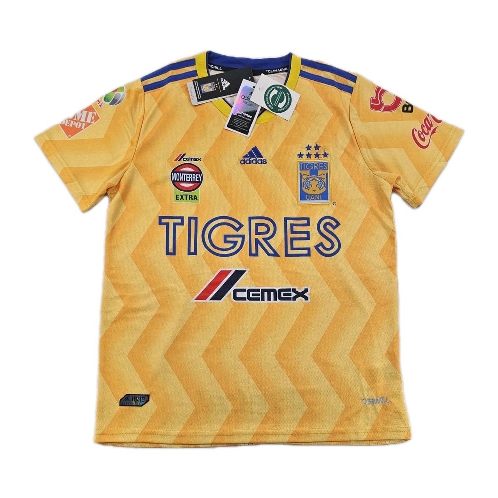 NEW Tigres UANL Men's Home Shirt Small Adidas Football Soccer Jersey Climalite